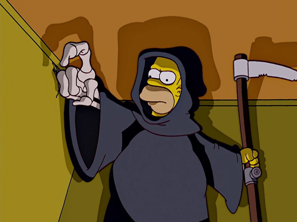 homer simpson grim reaper